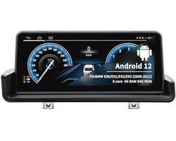 Autoradio voor BMW 3-serie E90/E91/E92/E93 2006-2012 met Android 13 en 10,25 inch touchscreen