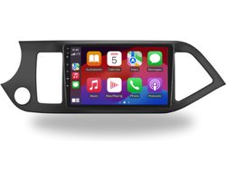 Autoradio voor Kia Picanto 2011-2016 met Apple CarPlay & Android Auto | 9” QLED | 2+32GB | NAV