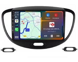 BG4U - Android Navigatie Radio geschikt voor Hyundai i10 2007-2013 met Apple Carplay en Android Auto