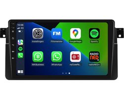 BMW 3-Serie E46 | Android 14.0 | Navigatie Systeem | Apple CarPlay & Android Auto | 1998 – 2006 | Navigatie, Radio, DAB+, FM en meer!