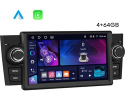 Boscer Autoradio - Geschikt voor Fiat Punto 2005-2009 & Linea 2007-2011 - Apple Carplay & Android Auto - 4+64GB - Android 15 - 7 Inch HD IPS Touchscreen - GPS Navigatiesysteem - Bluetooth, USB, WiFi & MP5 - Achteruitrijcamera & Microfoon