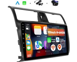Boscer® Autoradio Geschikt voor Suzuki Swift 2005-2010 - Android 15 - 4+64GB - Draadloze Apple Carplay & Android Auto - 10.1 Inch HD IPS Touchscreen - GPS Navigatiesysteem - USB, WiFi & MP5 - Achteruitrijcamera & Microfoon