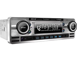 Caliber Autoradio met Bluetooth - USB, SD, AUX, FM - 1 DIN - Enkel DIN - Retro Oldtimer Look - Handsfree bellen (RMD120BT)