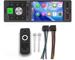 Carplay Android Auto Bluetooth 4.1" Single Din 12V Autoradio Handsfree Bellen Autoradio Ondersteuning Mirror Link 7 Kleuren LED USB/SD/AUX-ingang In-Dash Unit