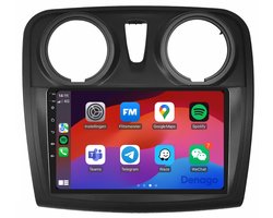 CarPlay autoradio geschikt voor Dacia Sandero (2013 t/m 2020) | 9 inch | Android 13 | Draadloos Apple CarPlay & Android Auto | 2GB + 32GB | QuadCore processor | Denago DNG-A153 | 2025 model | 2013 2014 2015 2016 2017 2018 2019 2020 | Bluetooth & Wifi