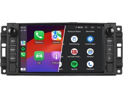 Carplay autoradio geschikt voor Dodge Ram Journey Durango Caliber | 2007 t/m 2014 | Android 13 | Draadloos Apple Carplay & Android Auto | 2GB + 64GB | 4-Core processor | Denago | 2025 model | 2007 2008 2009 2010 2011 2012 t/m 2014| Bluetooth & Wifi