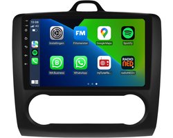 CarPlay autoradio geschikt voor Ford Focus | 2004 t/m 2011 | Android 13 | 9 inch | Draadloos Apple CarPlay & Android Auto | 2GB + 32GB | 8-Core processor | Davilon | 2025 model | 2004 2005 2006 2007 2008 2009 2010 2011 | Bluetooth & Wifi
