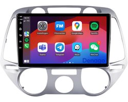 CarPlay autoradio geschikt voor Hyundai i20 (2008 t/m 2014) | 9 inch | Android 13 | Draadloos Apple CarPlay & Android Auto | 2GB + 32GB | QuadCore processor | Denago DNG-A83 | 2025 model | 2008 2009 2010 2011 2012 2013 2014 | Bluetooth & Wifi