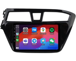 CarPlay autoradio geschikt voor Hyundai i20 (2015 t/m 2019) | 9 inch | Android 13 | Draadloos Apple CarPlay & Android Auto | 2GB + 32GB | QuadCore processor | Denago DNG-A142 | 2025 model | 2015 2016 2017 2018 2019 | Bluetooth & Wifi