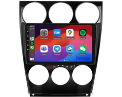 CarPlay autoradio geschikt voor Mazda 6 (2002 t/m 2007) | 9 inch | Android 13 | Draadloos Apple CarPlay & Android Auto | 2GB + 32GB | QuadCore processor | Denago DNG-A130 | 2025 model | 2002 2003 2004 2005 2006 2007 | Bluetooth & Wifi