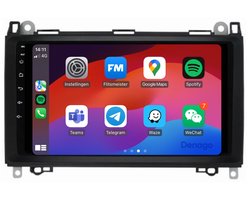 CarPlay autoradio geschikt voor Mercedes B-Klasse | 2005 t/m 2011 | Android 13 | Draadloos Apple CarPlay & Android Auto | 2GB + 32GB | QuadCore processor | Denago DNG-A10 | 2025 model | 2005 2006 2007 2008 2009 2010 2011 | Bluetooth & Wifi
