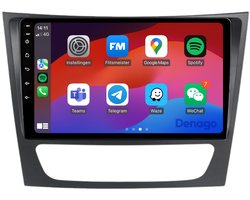 CarPlay autoradio geschikt voor Mercedes E-Klasse W211, CLS W219 & G-Klasse W463 | 2002 t/m 2010 | Android 13 | Draadloos Apple CarPlay & Android Auto | 2GB + 32GB | QuadCore processor | Denago DNG-A188 | 2025 model | Bluetooth & Wifi