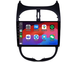 CarPlay autoradio geschikt voor Peugeot 206 | 1998 t/m 2009 | Android 13 | Draadloos Apple CarPlay & Android Auto | 2GB + 32GB | QuadCore processor | Denago DNG-A07 | 2025 model | 1998 1999 2000 2001 2002 2003 2004 2005 2006 2007 2008 2009 | Bluetoot