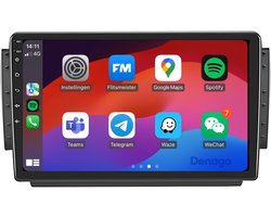 CarPlay autoradio geschikt voor Peugeot 208 (2012–2019) & 2008 (2013–2019) | Android 13 | Draadloos Apple CarPlay & Android Auto | 2GB + 32GB | QuadCore processor | Denago DNG-A50 | 2025 | 2012 2013 2014 2015 2016 2017 2018 2019 | Bluetooth & Wifi