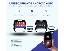 CarPlay autoradio geschikt voor Renault Captur | 2017 t/m 2019 | Android 13 | Draadloos Apple CarPlay & Android Auto | 2GB + 32GB | QuadCore processor | Denago DNG-A246 | 2025 model | 2017 2018 2019 | Bluetooth & Wifi