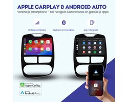 CarPlay autoradio geschikt voor Renault Clio 4 | 2013 t/m 2015 | Android 13 | Draadloos Apple CarPlay & Android Auto | 2GB + 32GB | QuadCore processor | Denago DNG-A20 | 2025 model | 2013 2014 2015 | Bluetooth & Wifi