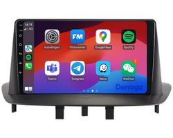 CarPlay autoradio geschikt voor Renault Mégane III (2008 t/m 2016) | 9 inch | Android 13 | Draadloos Apple CarPlay & Android Auto | 2GB + 32GB | QuadCore processor | Denago DNG-A176 | 2025 model | 2008 2009 2010 2011 2012 2013 2014 2015 2016 | Blueto
