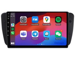 CarPlay autoradio geschikt voor Seat Ibiza | 2008 t/m 2014 | Android 13 | Draadloos Apple CarPlay & Android Auto | 2GB + 32GB | QuadCore processor | Denago DNG-A05 | 2025 model | 2008 2009 2010 2011 2012 2013 2014 | Bluetooth & Wifi