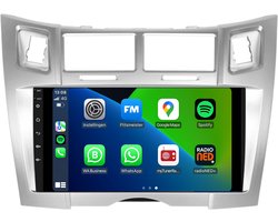 CarPlay autoradio geschikt voor Toyota Yaris | 2005 t/m 2012 | Android 13 | Draadloos Apple CarPlay & Android Auto | 2GB + 32GB | 8-Core | Davilon | 2025 model | 2005 2006 2007 2008 2009 2010 2011 2012 | Bluetooth & Wifi