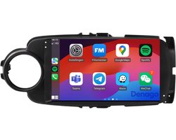 CarPlay autoradio geschikt voor Toyota Yaris | 2011 t/m 2019 | Android 13 | 9 inch | Draadloos Apple CarPlay & Android Auto | 2GB + 32GB | QuadCore processor | Zwart frame | Denago DNG-A287 | 2025 model | 2011 2012 2013 2014 2015 2016 2017 2018 2019