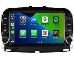 Carplay autoradio voor Fiat 500 | 2016 t/m 2019 | Android 13 | Draadloos Apple Carplay & Android auto | 2GB + 32GB | 8-Core processor | Davilon | 2025 model | 2016 2017 2018 2019 | Bluetooth & Wifi