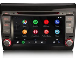Carplay autoradio voor Fiat Bravo | 2006 t/m 2017 | Android 13 | Draadloos Apple Carplay & Android auto | 2GB + 32GB | 8-Core processor | Cartronix | 2025 model | 2006 2007 2008 2009 2010 2011 2012 2013 2014 2015 2016 2017 | Bluetooth & Wifi