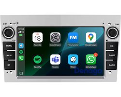 Carplay autoradio voor Opel Astra | Corsa | Zafira 2000 t/m 2013 | Android 13 | Draadloos Apple Carplay & Android Auto | 2GB + 64GB | 4-Core processor | Denago | 2025 model | 2000 2001 2002 2003 2004 2005 2006 2007 2008 2009 2010 2011 2012 2013