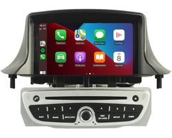 Carplay autoradio voor Renault Megane 3 | 2008 t/m 2015 | Android 14 | Draadloos Apple Carplay & Android Auto | 4GB + 64GB | 8-Core processor | Cartronix | 2008 2009 2010 2011 2012 2013 2014 2015 | Bluetooth & Wifi | Zilver