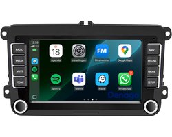 Carplay autoradio voor Skoda Octavia | Fabia | Supberb | Rapid | Roomster | Yeti | 2006 t/m 2017 | Android 13 | Draadloos Apple Carplay & Android Auto | 1GB + 32GB | Denago | 2006 2007 2008 2009 2010 2011 2012 2013 2014 2015 2016 2017 | Bluetooth