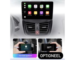 CarPlay geschikt voor Peugeot 207 2006-2015 Android navigatie en multimediasysteem 2+32GB Bluetooth USB WiFi