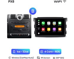 Carplay radio geschikt voor Smart Fortwo 451 2010-2015 model B
