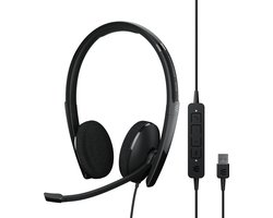 EPOS On Ear headset Telefoon Kabel Stereo Zwart Noise Cancelling Volumeregeling, Microfoon uitschakelbaar (mute)