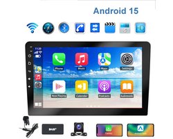 ESSGOO 2 DIN Autoradio Universeel - DAB Autoradio - Multimedia Autoradio MP5 - 10 Inch Touchscreen - Achteruitrijcamera Ingang - Handsfree bellen - 2 + 32 GB - Apple CarPlay en Android Auto - USB Bluetooth WIFI FM - microfoon