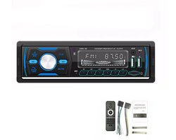 ESSGOO Autoradio - Autoradio met Bluetooth - 1 Din Autoradio - Handsfree bellen - Meerkleurendisplay - DAB+USB Oplaad poort - FM-Radio