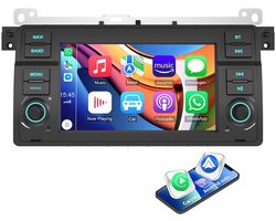 ESSGOO Autoradio - voor BMW 3-Serie E46 1998-2006 - Apple Carplay & Android Auto (Draadloos) - Android 15 - 2+32GB - 7 Inch HD Touchscreen - GPS, Wifi, BT, SWC