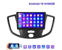 ESSGOO CarPlay autoradio geschikt voor Ford Transit 150 250 350 (2015-2019) - 9 inch Android 15 - 4 + 64 GB - Draadloos Apple CarPlay en Android Auto - WIFI Bluetooth RDS MP5 - Radio met navigatie
