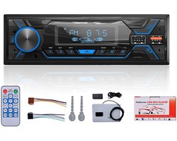 ESSGOO DAB Autoradio - Autoradio met Bluetooth - 1 din Autoradio - Dab+ en Fm Radio - Handsfree bellen - Usb Oplaadpoort - 4 x 60 Watt