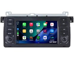 Geschikt voor BMW E46 3-Serie (1997 t/m 2006) | 4+64GB 8-CORE | 7 inch Android 15.0 CarPlay autoradio | Draadloos CarPlay & Android Auto | Mic, Camera (AHD) & DAB+ | Bluetooth & WiFi | NAVIBOP NB-4152 | Bouwjaar 1997 t/m 2006