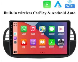 geschikt voor Fiat 500 ( ZWART ) 2008 - 2014 | Autoradio met Navigatie