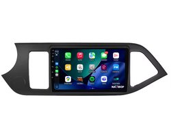 Geschikt voor Kia Picanto (2011 t/m 2017) | 9 inch Android 15.0 CarPlay autoradio | Draadloos CarPlay & Android Auto | 2GB RAM + 32GB | Externe microfoon | Bluetooth & WiFi | NAVIBOP NB-1765 | Bouwjaar 2011 t/m 2017