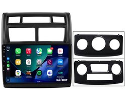 Geschikt voor Kia Sportage - Zwart (2005 t/m 2010) | 9 inch Android 15.0 CarPlay autoradio | Draadloos CarPlay & Android Auto | 2GB RAM + 32GB | Externe microfoon | Bluetooth & WiFi | NAVIBOP NB-1972 | Bouwjaar 2005 t/m 2010