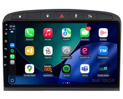 Geschikt voor Peugeot 308 SW (2007 t/m 2020) | 9 inch Android 15.0 CarPlay autoradio | Draadloos CarPlay & Android Auto | 2GB RAM + 32GB | Externe microfoon | Bluetooth & WiFi | NAVIBOP NB-1015 | Bouwjaar 2007 t/m 2020