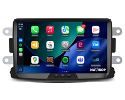 Geschikt voor Renault Captur (2013 t/m 2019) | 4+64GB 8-CORE | 9 inch Android 15.0 CarPlay autoradio | Draadloos CarPlay & Android Auto | Externe microfoon | Bluetooth & WiFi | NAVIBOP NB-4864 | Bouwjaar 2013 t/m 2019