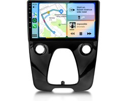 Hexinex 10.1" Octa-Core autoradio Geschikt voor Peugeot 108/ Citroen C1/ Toyota Aygo- Draadloos CarPlay, Android Auto, multimediaspeler,Android15, GPS NAVI, WIFI, DSP, 4GB+64GB