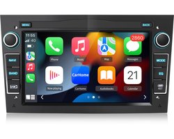 Hexinex Quad-Core autoradio Geschikt voor Opel Astra Corsa Meriva Zafira - Draadloos CarPlay, Android Auto, multimediaspeler, 2GB+64GB, Black