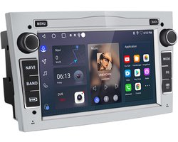 Hexinex Quad-Core autoradio Geschikt voor Opel Astra Corsa Meriva Zafira - Draadloos CarPlay, Android Auto, multimediaspeler, 2GB+64GB, Wit