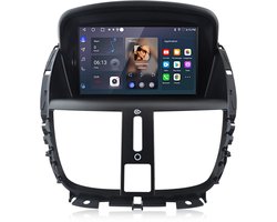 Hexinex Quad-Core autoradio Geschikt voor Peugeot 207 (2006-2015) - Draadloos CarPlay, Android Auto, Android 15, multimediaspeler, 2GB+64GB