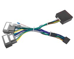Iso kabelset met canbus decoder voor Carplay en Android autoradio | Geschikt voor o.a. Chrysler 300C, Voyager en Dodge Caliber, Ram, Jeep Compass | kabel stekker connector aansluiting | 2000 2001 2002 2003 2004 2005 2006 2007 2008 2009