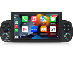 Junsun 2DIN Autoradio - Geschikt voor Fiat Panda 312 2012-2020, - Android 15 - 2GB+64 GB - Draadloos Carplay & Android Auto - GPS Navi & SWC & Bluetooth & Wifi - Quad Core