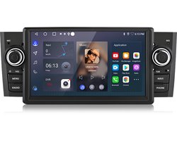 JUNSUN Android 13 Auto Radio voor Fiat Grande Punto Linea 2005-2012 | 7 inch IPS Touchscreen | Wireless Android Auto & Apple CarPlay | GPS Navigator | DSP | RDS | Stuurwielbediening | 2GB+64GB